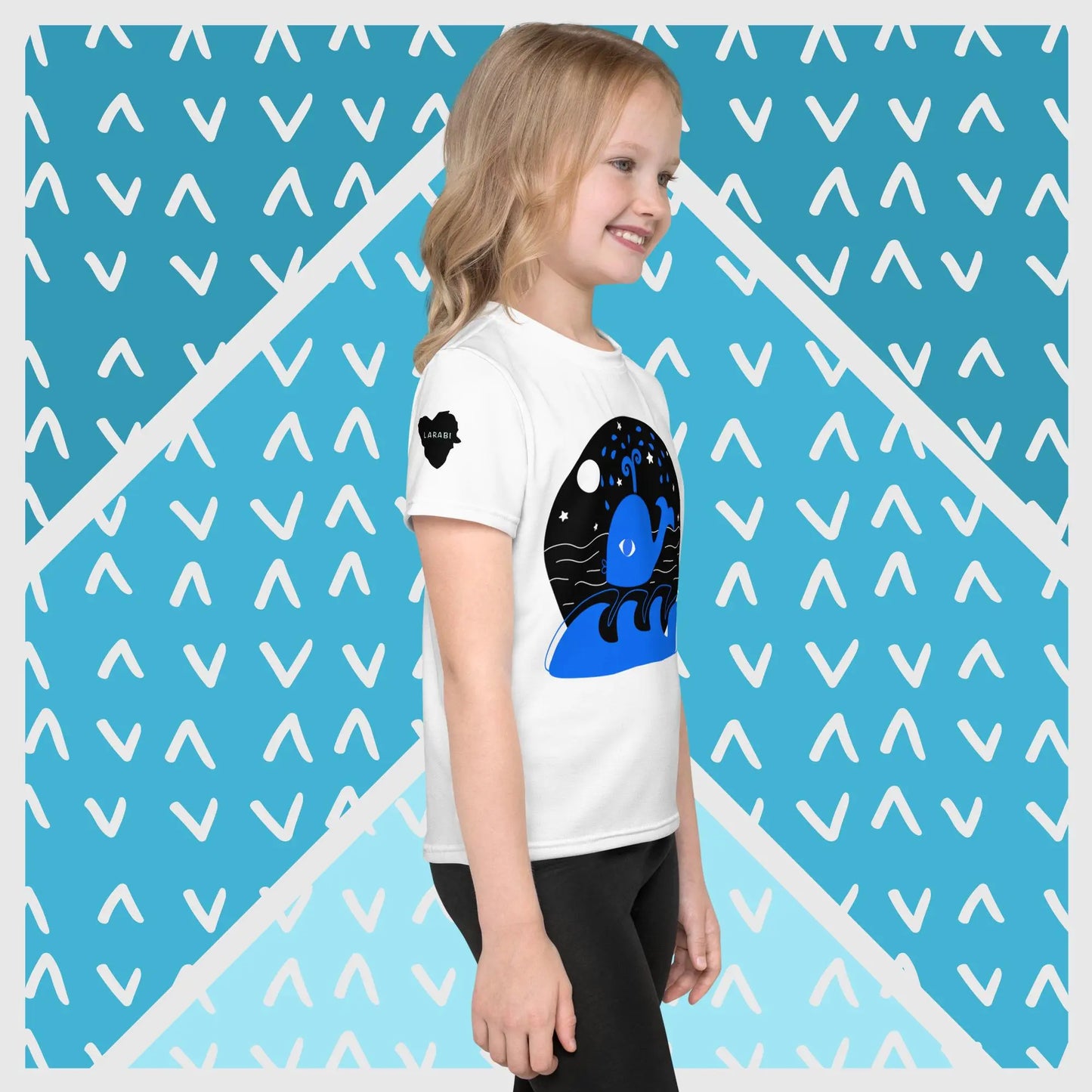 T-Shirt für KiDS Wal-Motiv LARABI