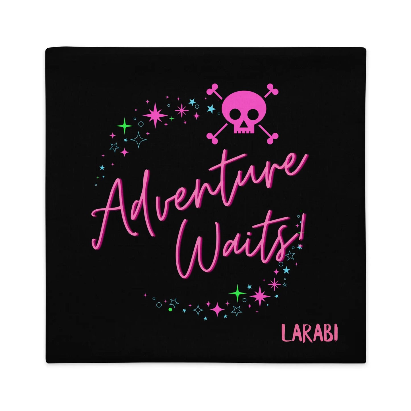 Premium-Kissenbezug Adventure Skull LARABI