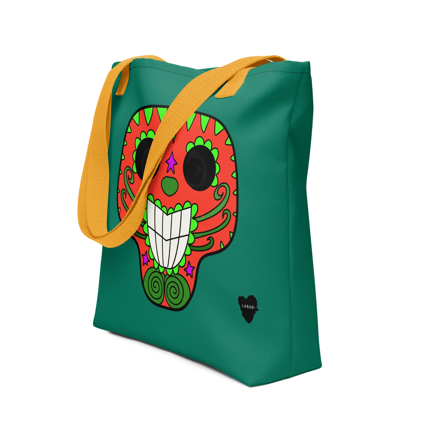 Tote Bag Tasche mit Totenkopf Leon LARABI