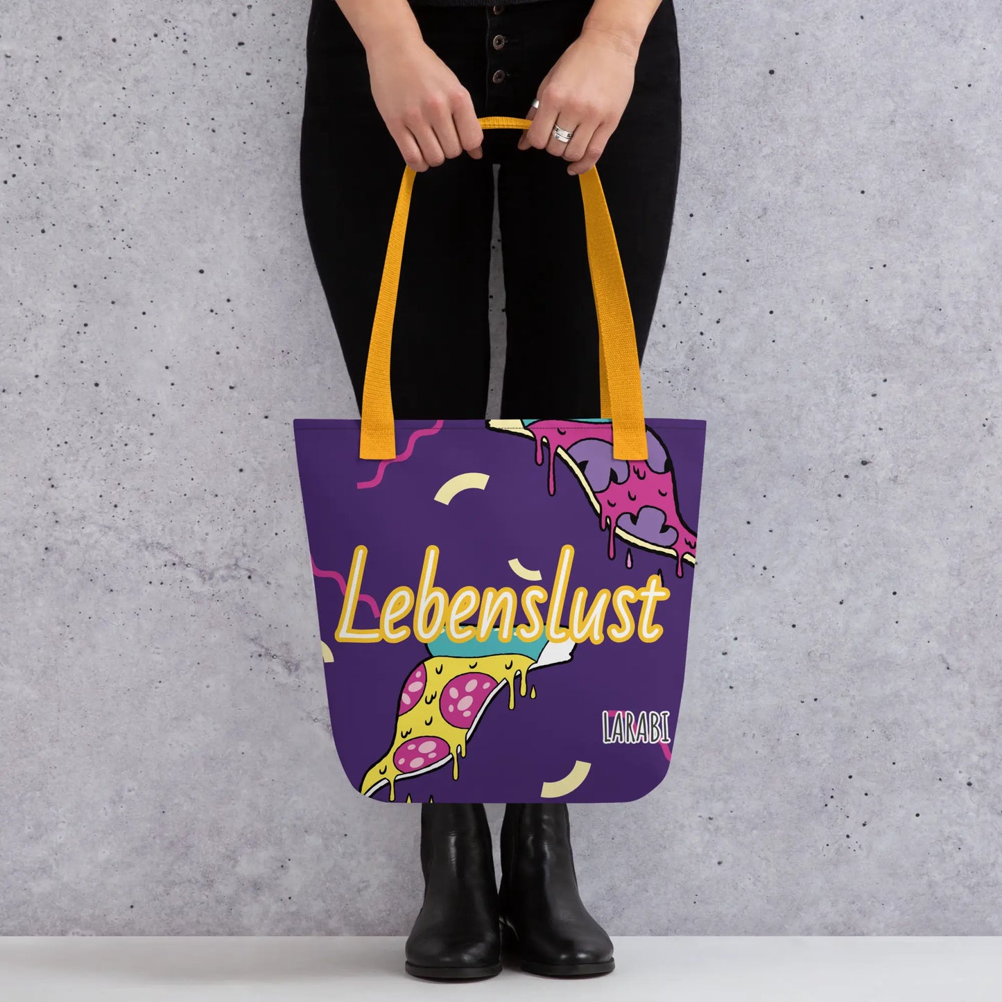 Tote Bag Pizza Lebenslust LARABI