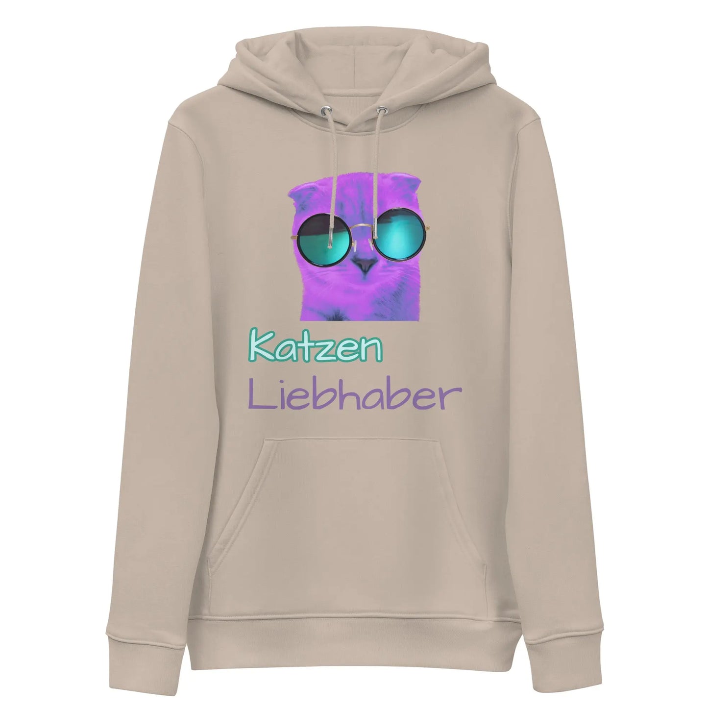 Umweltfreundlicher Unisex-Kapuzenpullover Katzenliebhaber LARABI