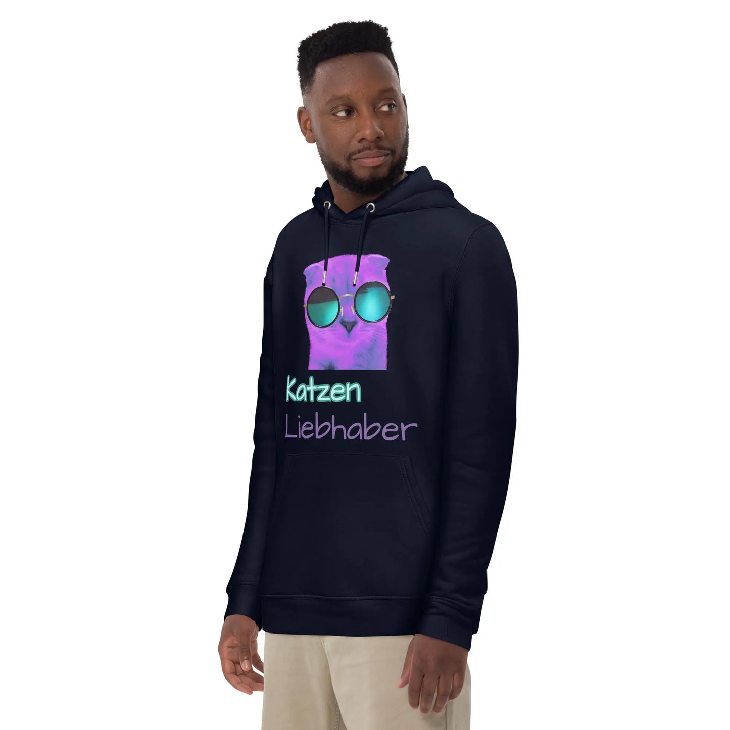 Umweltfreundlicher Unisex-Kapuzenpullover Katzenliebhaber LARABI
