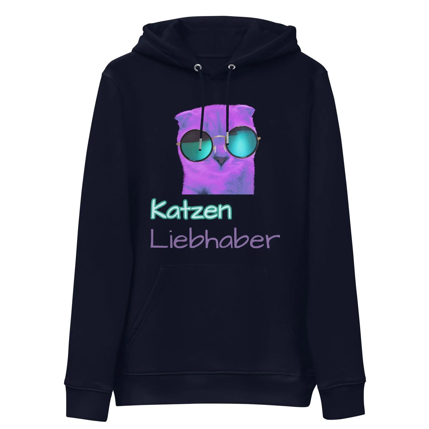 Umweltfreundlicher Unisex-Kapuzenpullover Katzenliebhaber LARABI