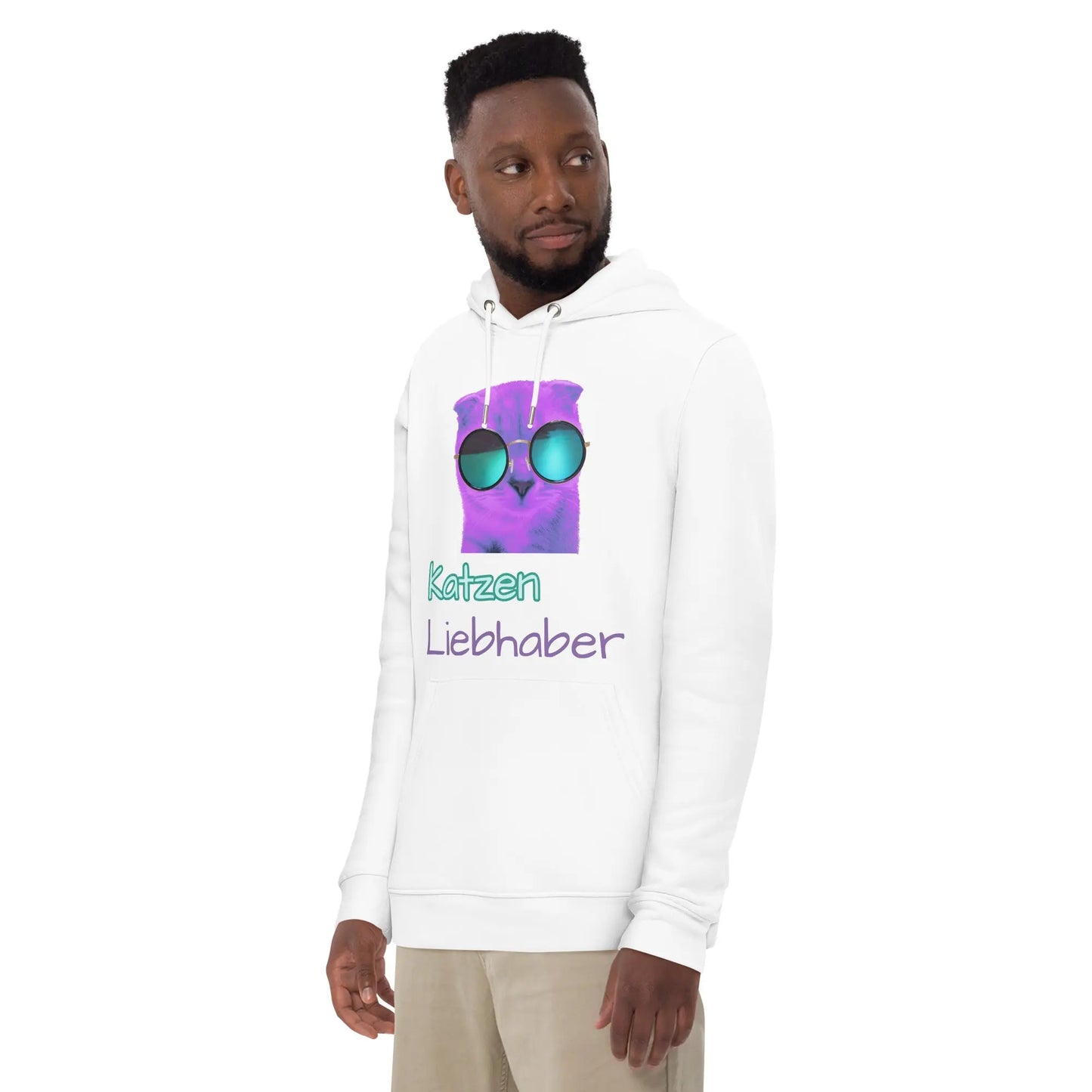 Umweltfreundlicher Unisex-Kapuzenpullover Katzenliebhaber LARABI