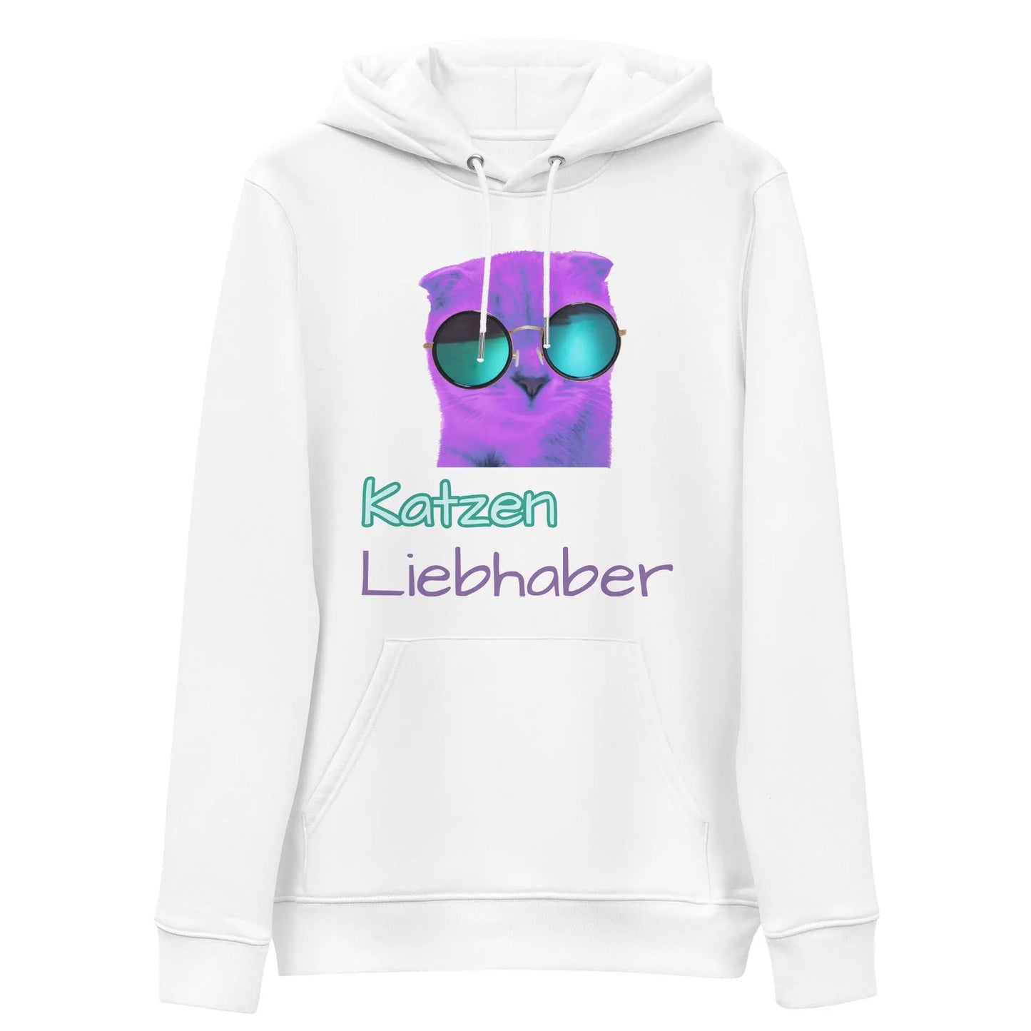 Umweltfreundlicher Unisex-Kapuzenpullover Katzenliebhaber LARABI