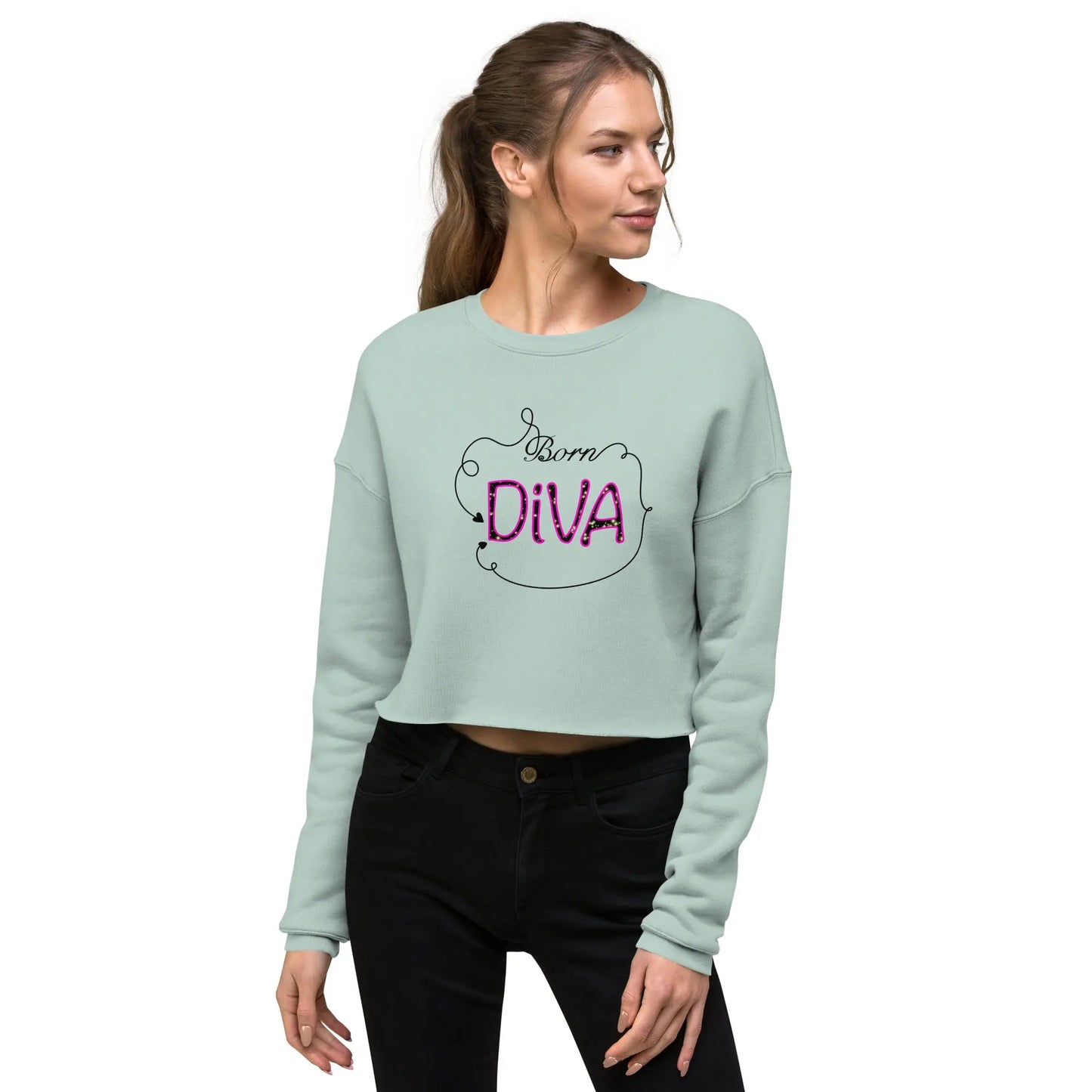 Crop-Pullover "Born DIVA" LARABI