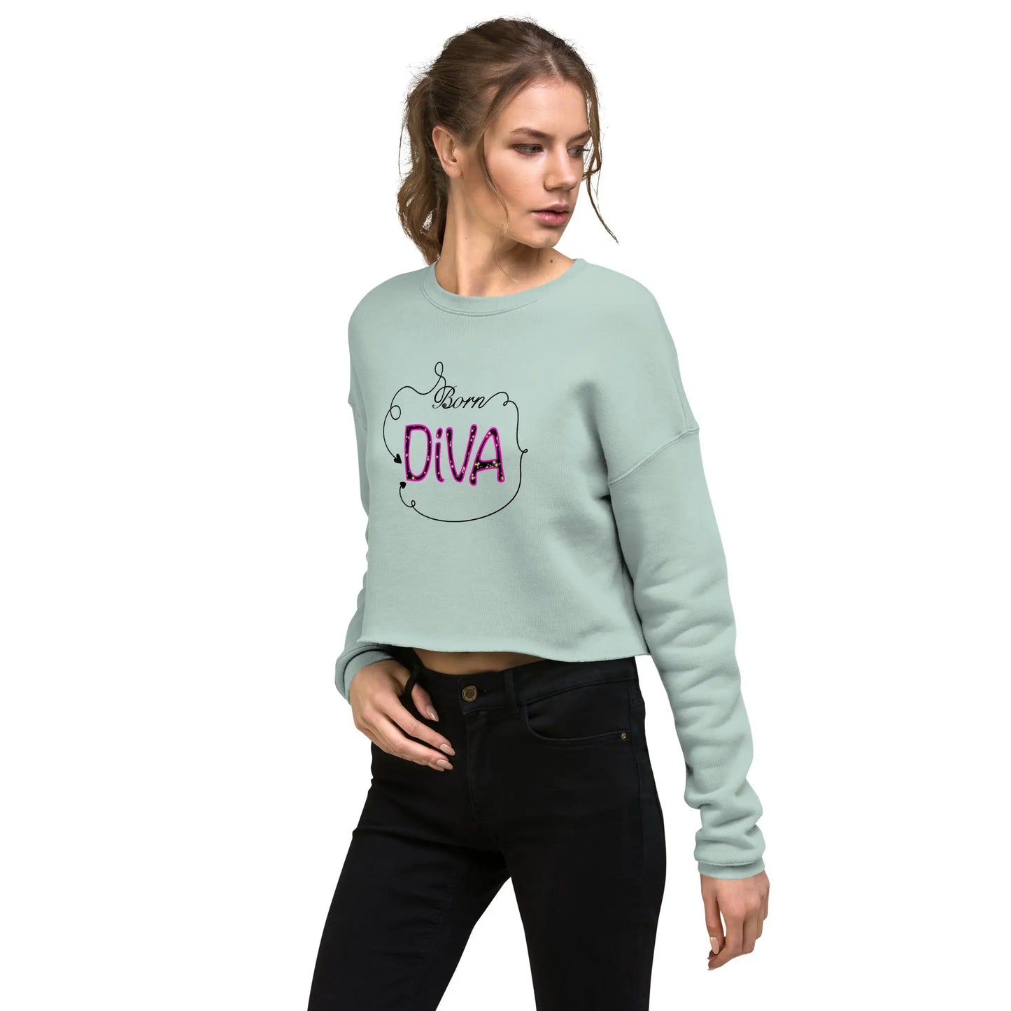 Crop-Pullover "Born DIVA" LARABI