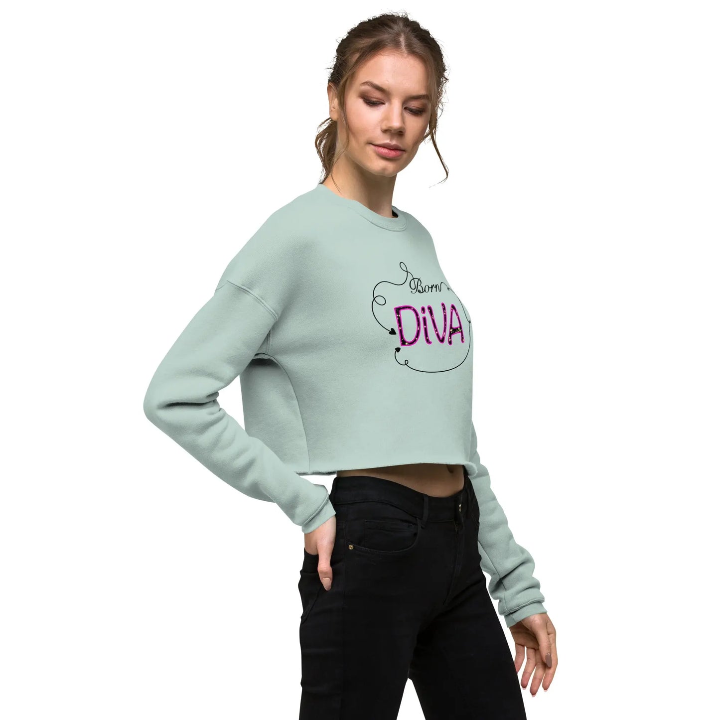 Crop-Pullover "Born DIVA" LARABI