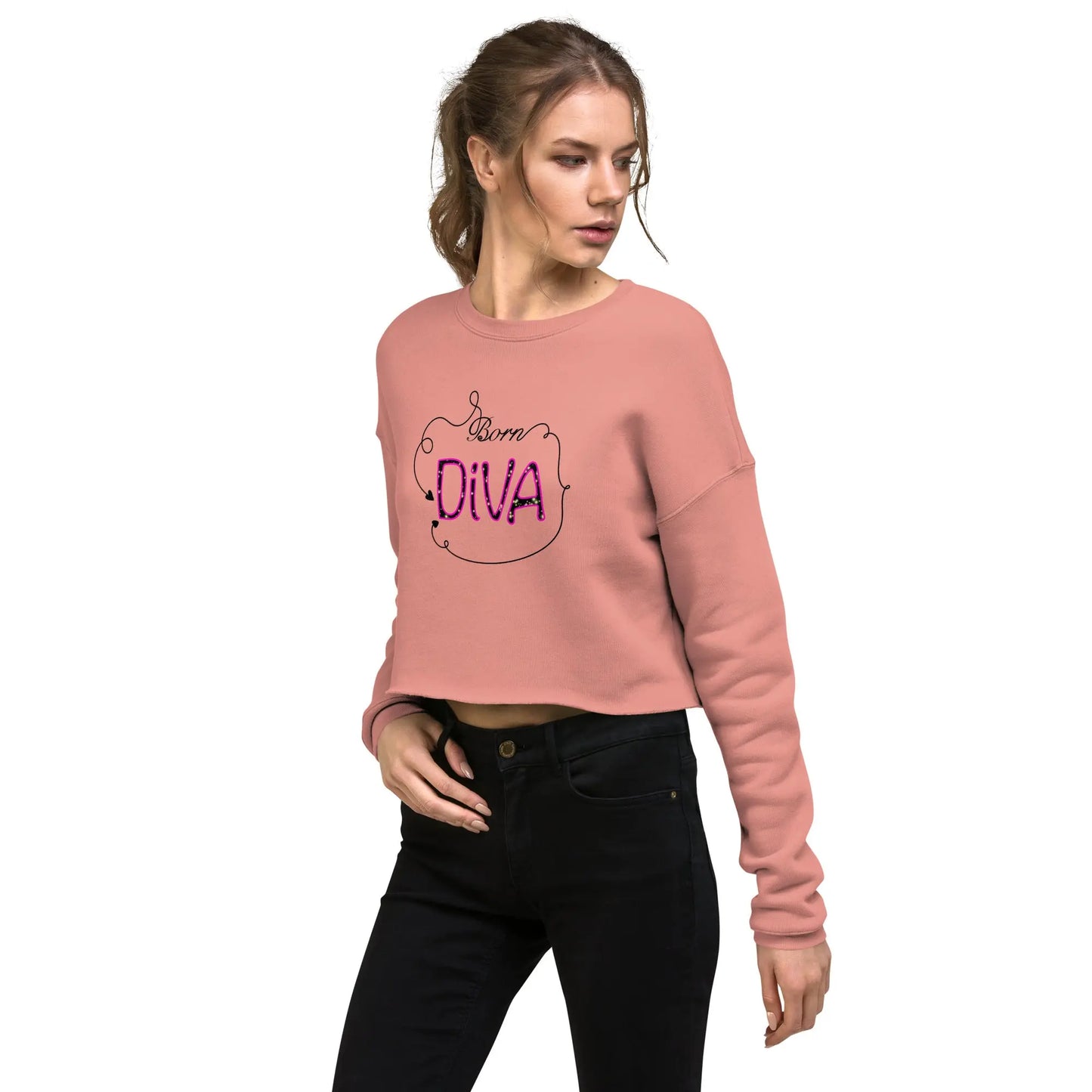 Crop-Pullover "Born DIVA" LARABI