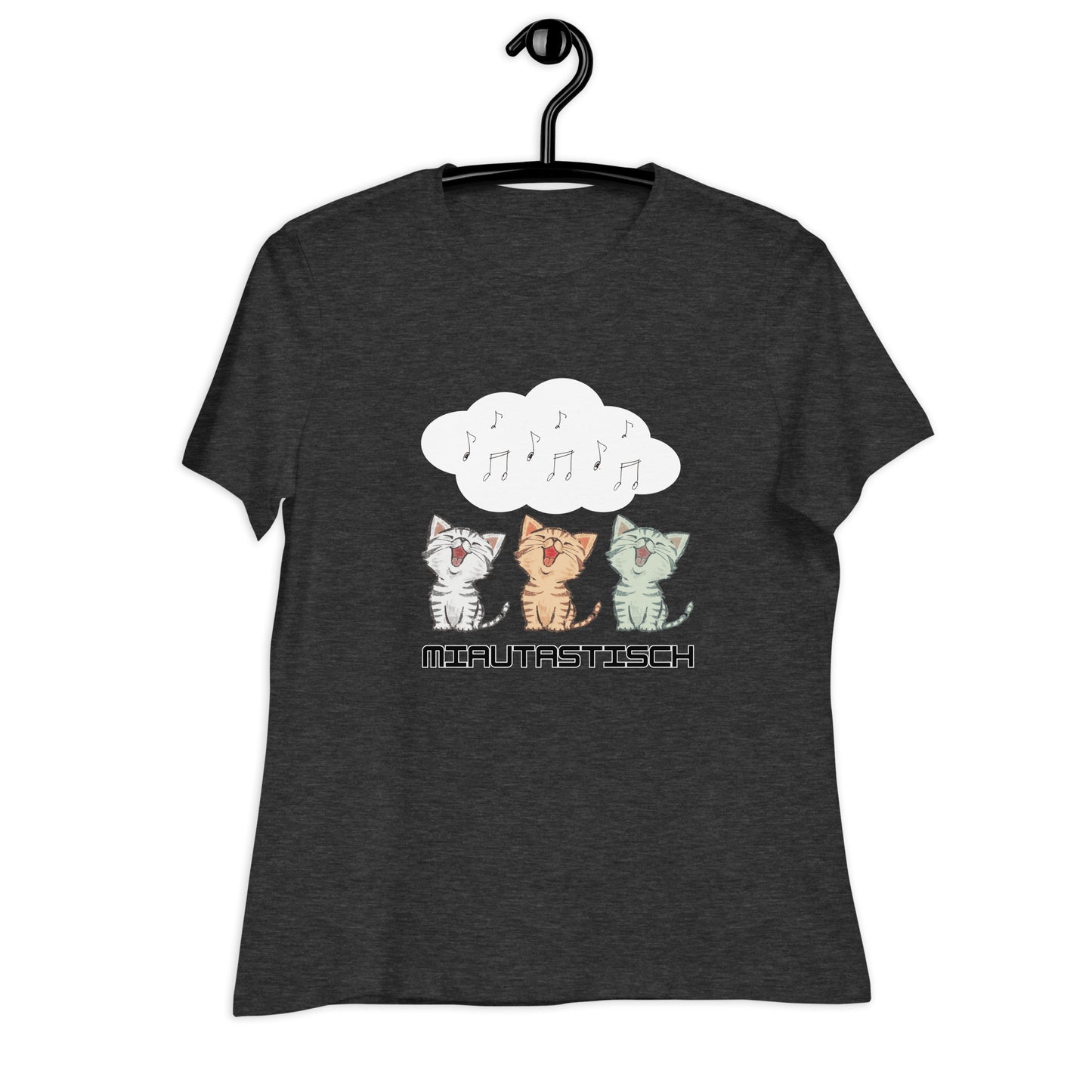 Lockeres Damen-T-Shirt Miautastisch