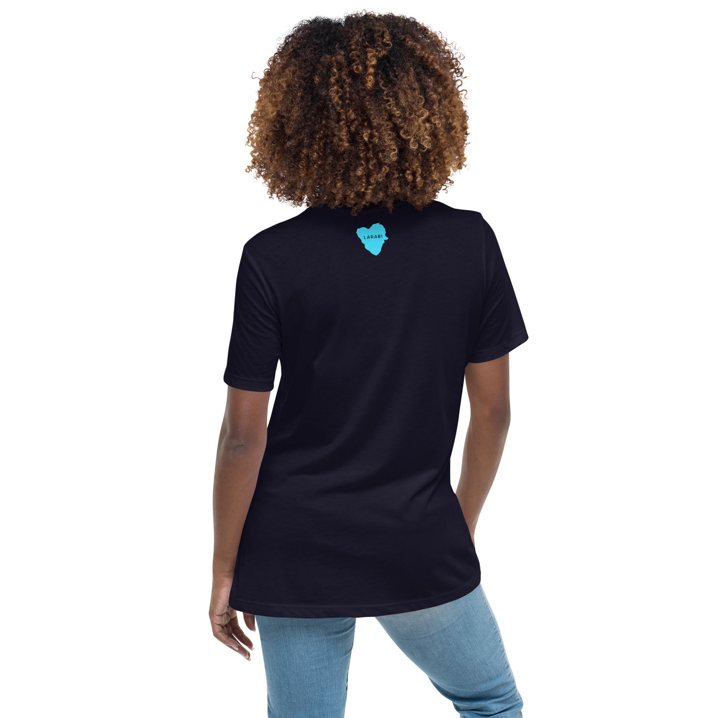 Lockeres Damen-T-Shirt 2 Katzen Nacht