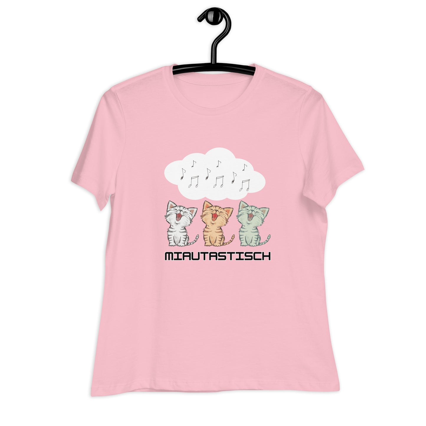 Lockeres Damen-T-Shirt Miautastisch