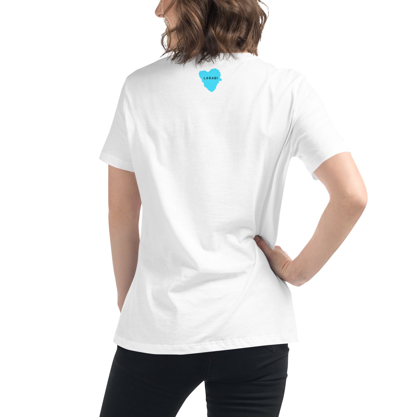 Lockeres Damen-T-Shirt 2 Katzen Nacht