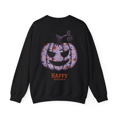 Kürbis Pullover | Happy Halloween Sweatshirt | Lila Kürbis Pulli | Herbst Outfit | Unisex Spooky Season Shirt | LARABIdesign Printify