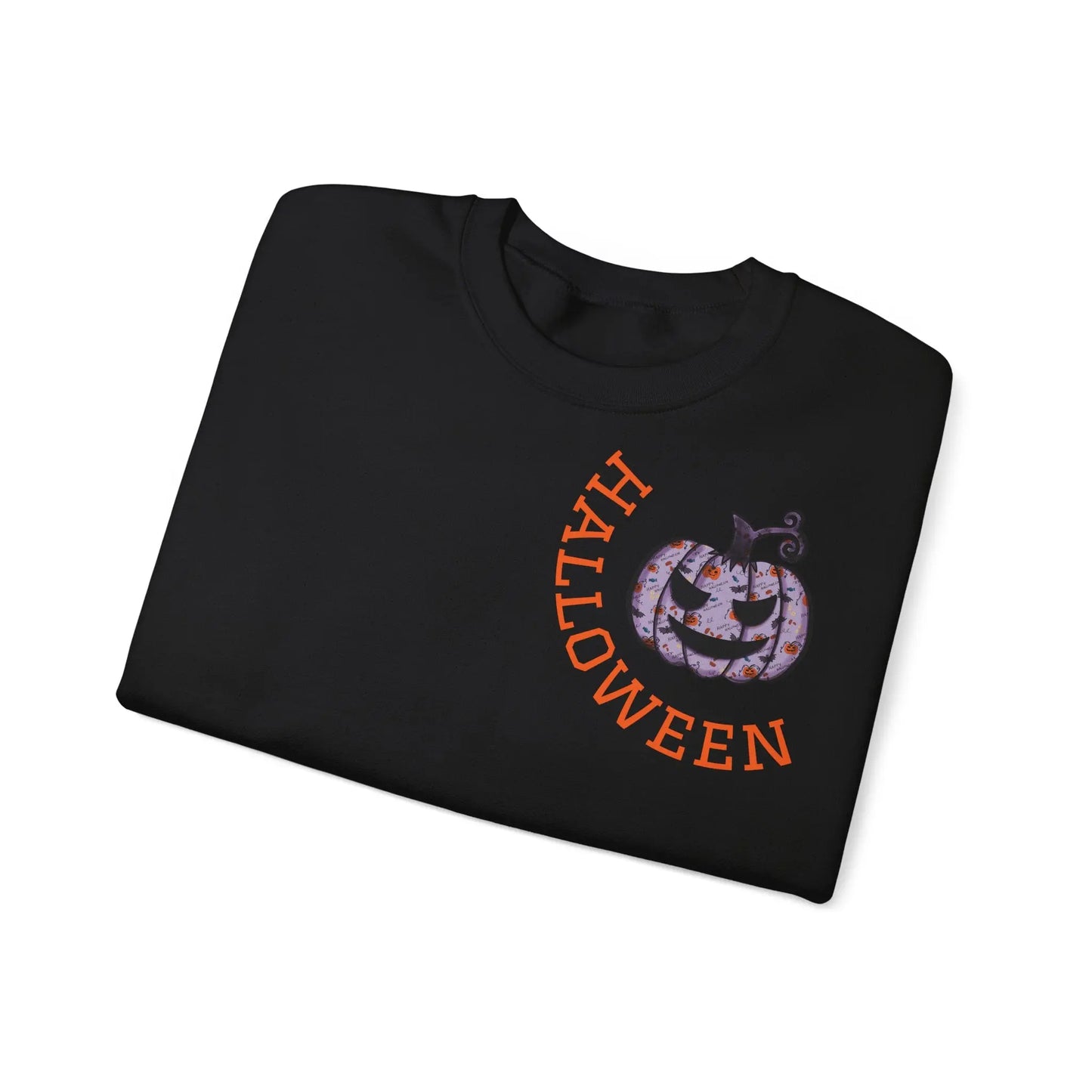 Kürbis Pullover | Happy Halloween Sweatshirt | Lila Kürbis Pulli | Herbst Outfit | Unisex Spooky Season Shirt | LARABIdesign Printify
