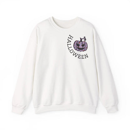 Kürbis Pullover | Happy Halloween Sweatshirt | Lila Kürbis Pulli | Herbst Outfit | Unisex Spooky Season Shirt | LARABIdesign Printify