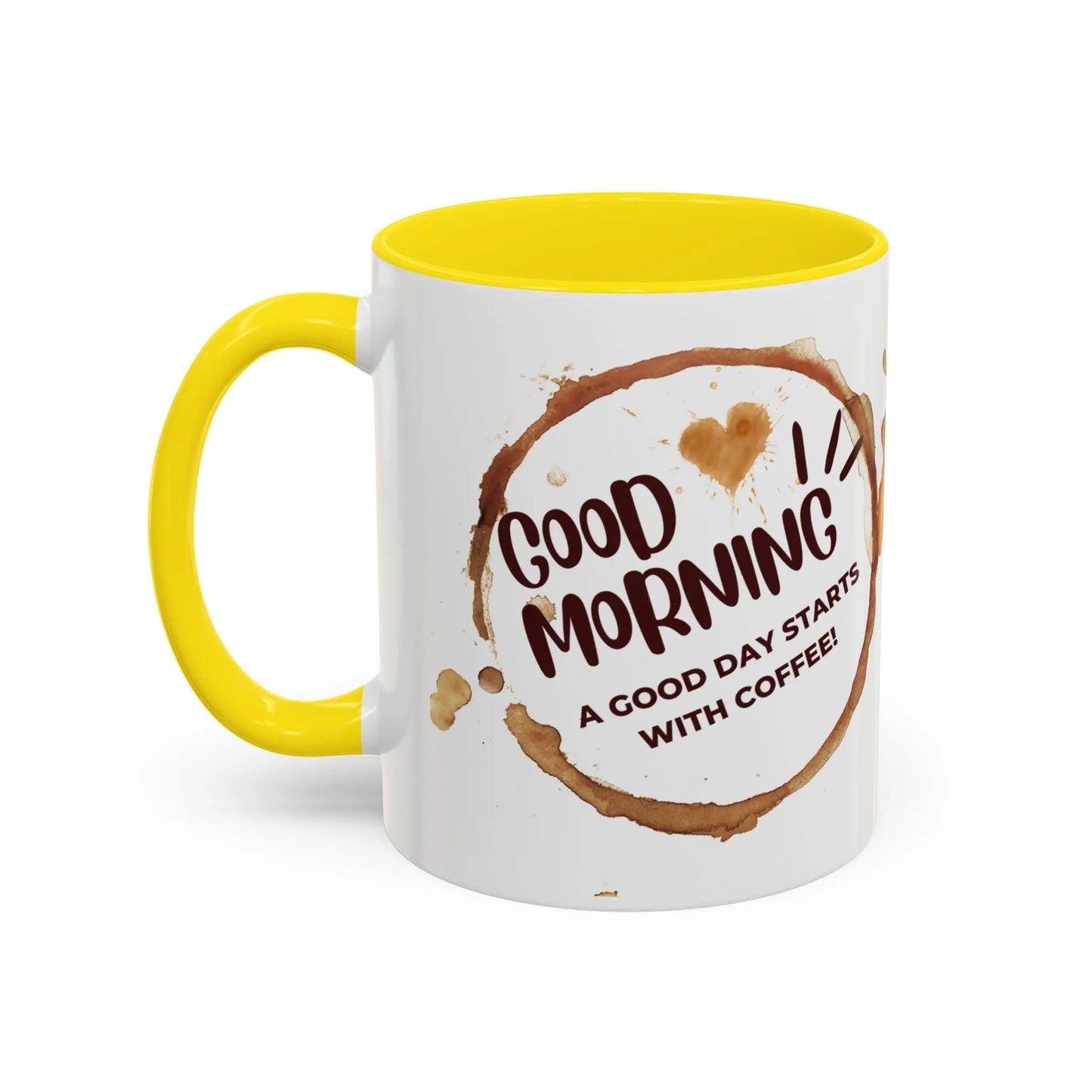 Good Morning Kaffee Tasse | Keramik mit Farbkontrast | Geschenkidee für Kaffeeliebhaber | BPA-frei & bleifrei Printify
