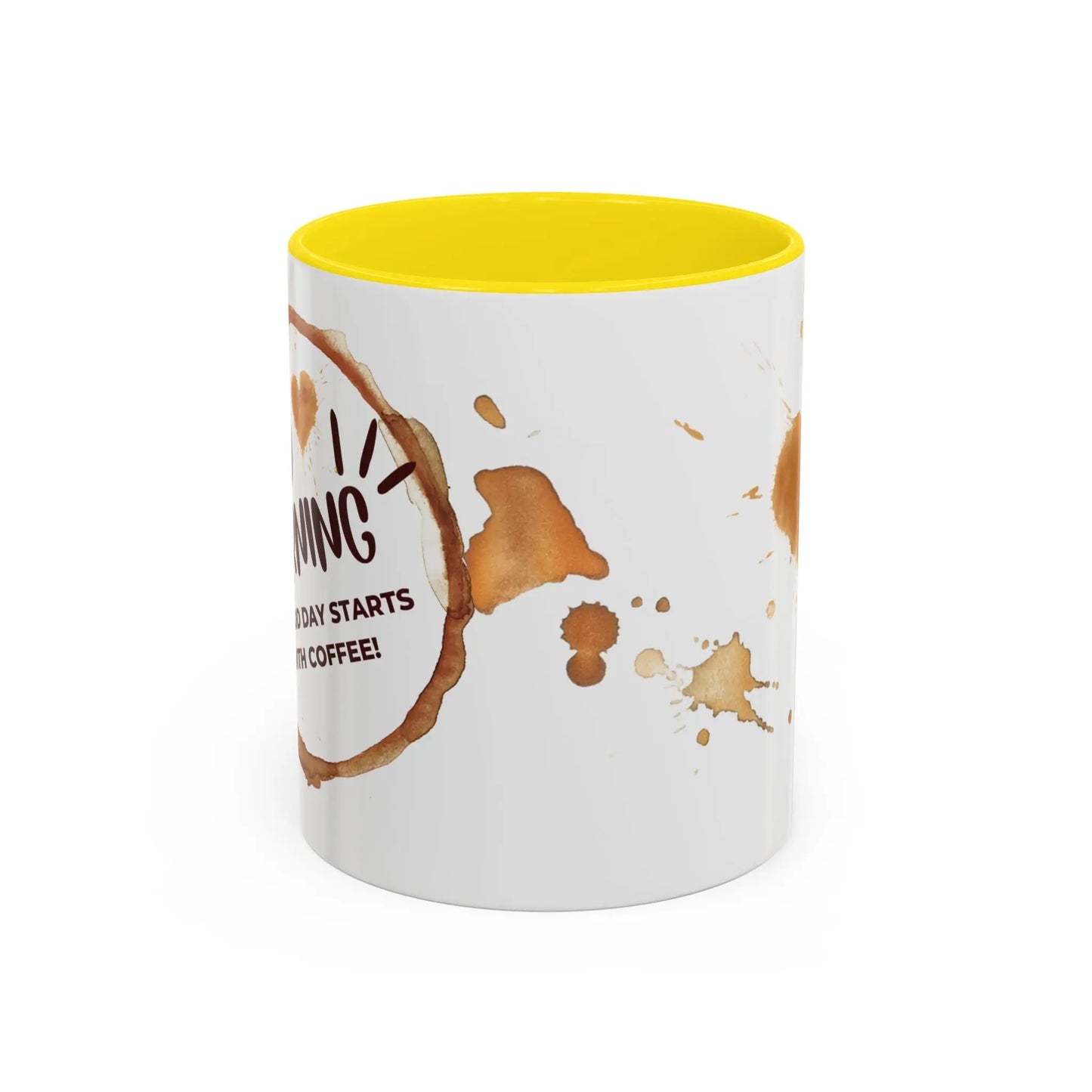 Good Morning Kaffee Tasse | Keramik mit Farbkontrast | Geschenkidee für Kaffeeliebhaber | BPA-frei & bleifrei Printify