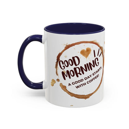 Good Morning Kaffee Tasse | Keramik mit Farbkontrast | Geschenkidee für Kaffeeliebhaber | BPA-frei & bleifrei Printify