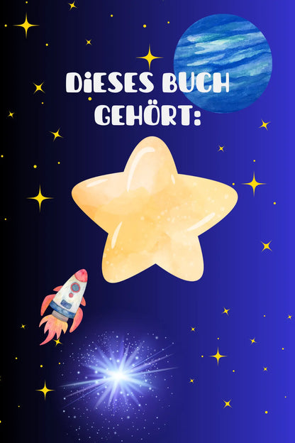 Freundebuch Weltraum | Freundealbum für Kinder | Astronauten & Planeten | Geschenk für Jungen & Mädchen | Freundebuch Schule & Kindergarten - LARABI
