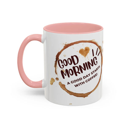 Good Morning Kaffee Tasse | Keramik mit Farbkontrast | Geschenkidee für Kaffeeliebhaber | BPA-frei & bleifrei Printify