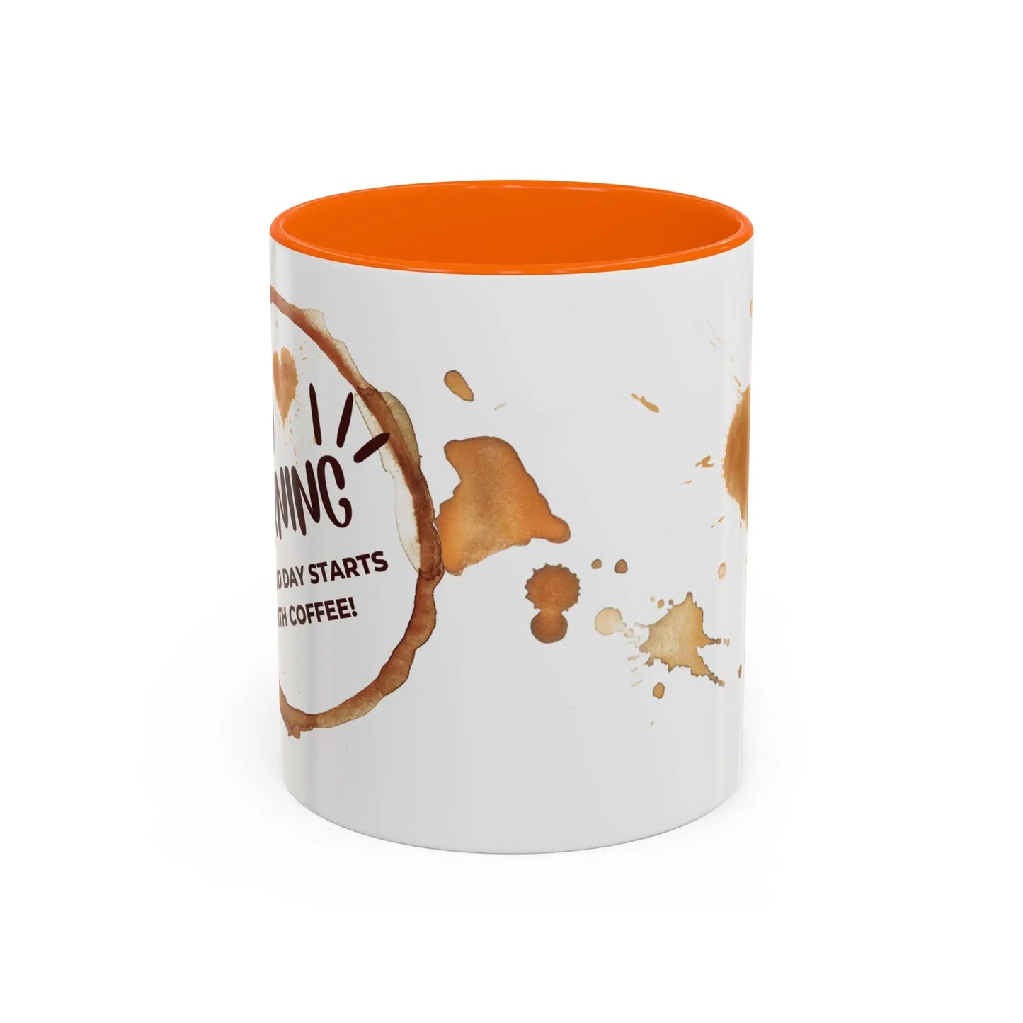 Good Morning Kaffee Tasse | Keramik mit Farbkontrast | Geschenkidee für Kaffeeliebhaber | BPA-frei & bleifrei Printify