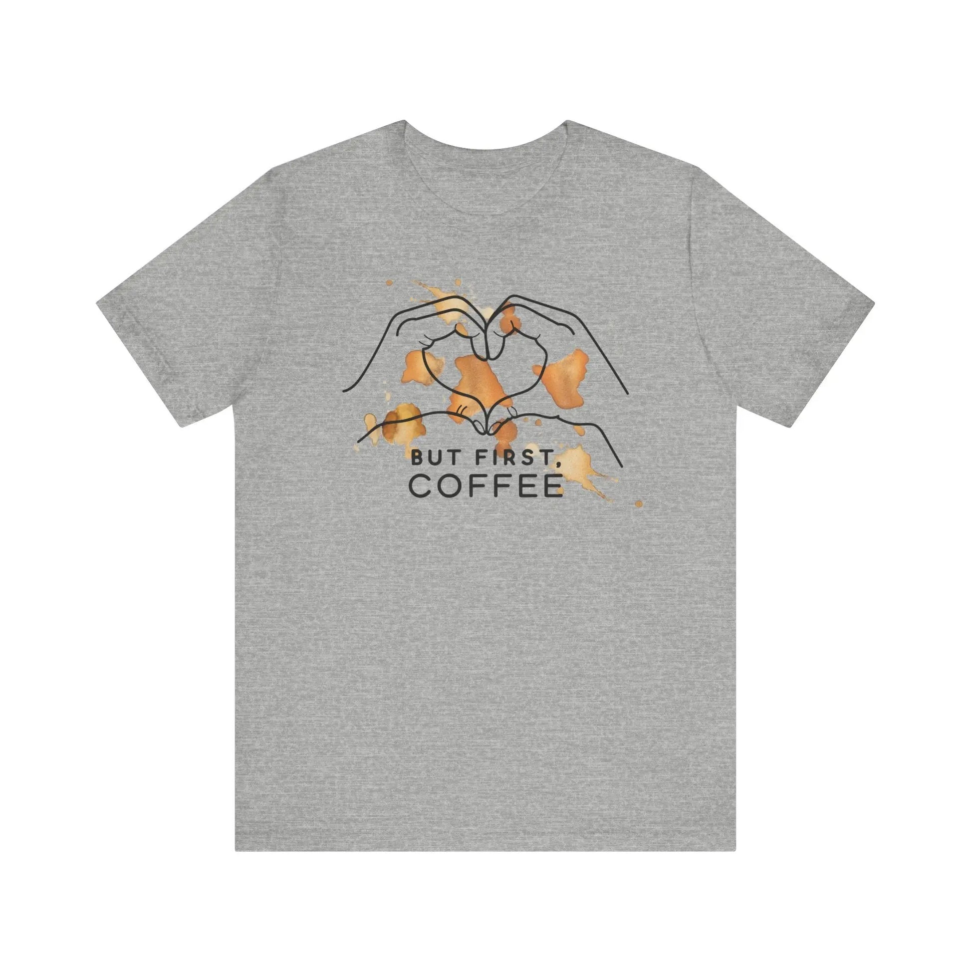 But First Coffee | Unisex Jersey T-Shirt | Geschenk für Kaffee Liebhaber | Fun Shirt | Printify