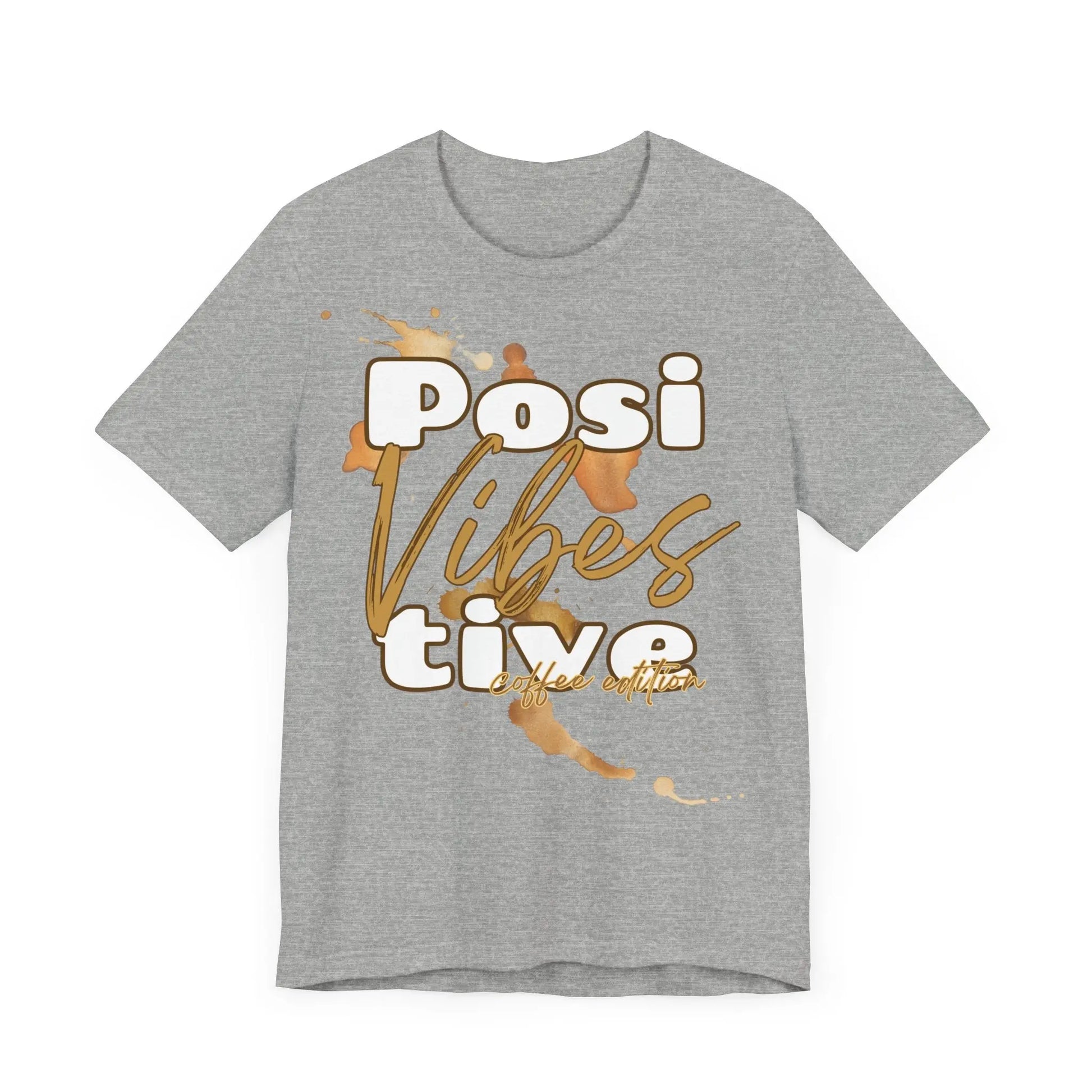 Positive Vibes | Coffee Edition T-Shirt | Unisex Shirt mit Kaffeeflecken | Positive Vibes Tee | Kaffee-Liebhaber Geschenk | XS-2XL Printify