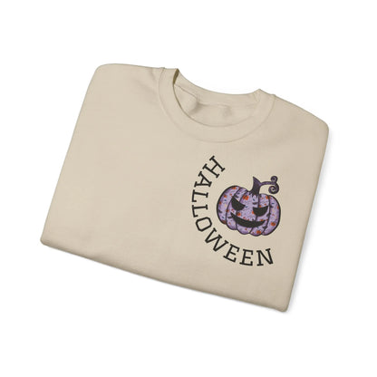 Kürbis Pullover | Happy Halloween Sweatshirt | Lila Kürbis Pulli | Herbst Outfit | Unisex Spooky Season Shirt | LARABIdesign Printify