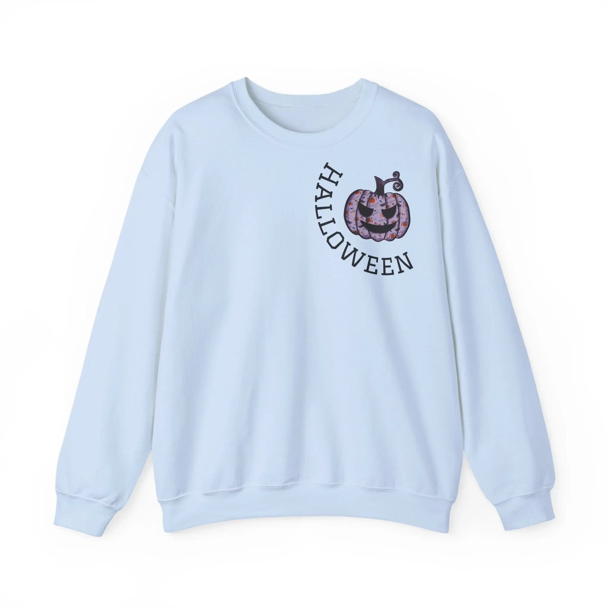 Kürbis Pullover | Happy Halloween Sweatshirt | Lila Kürbis Pulli | Herbst Outfit | Unisex Spooky Season Shirt | LARABIdesign Printify