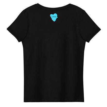 Enganliegendes T-Shirt Katze Logo