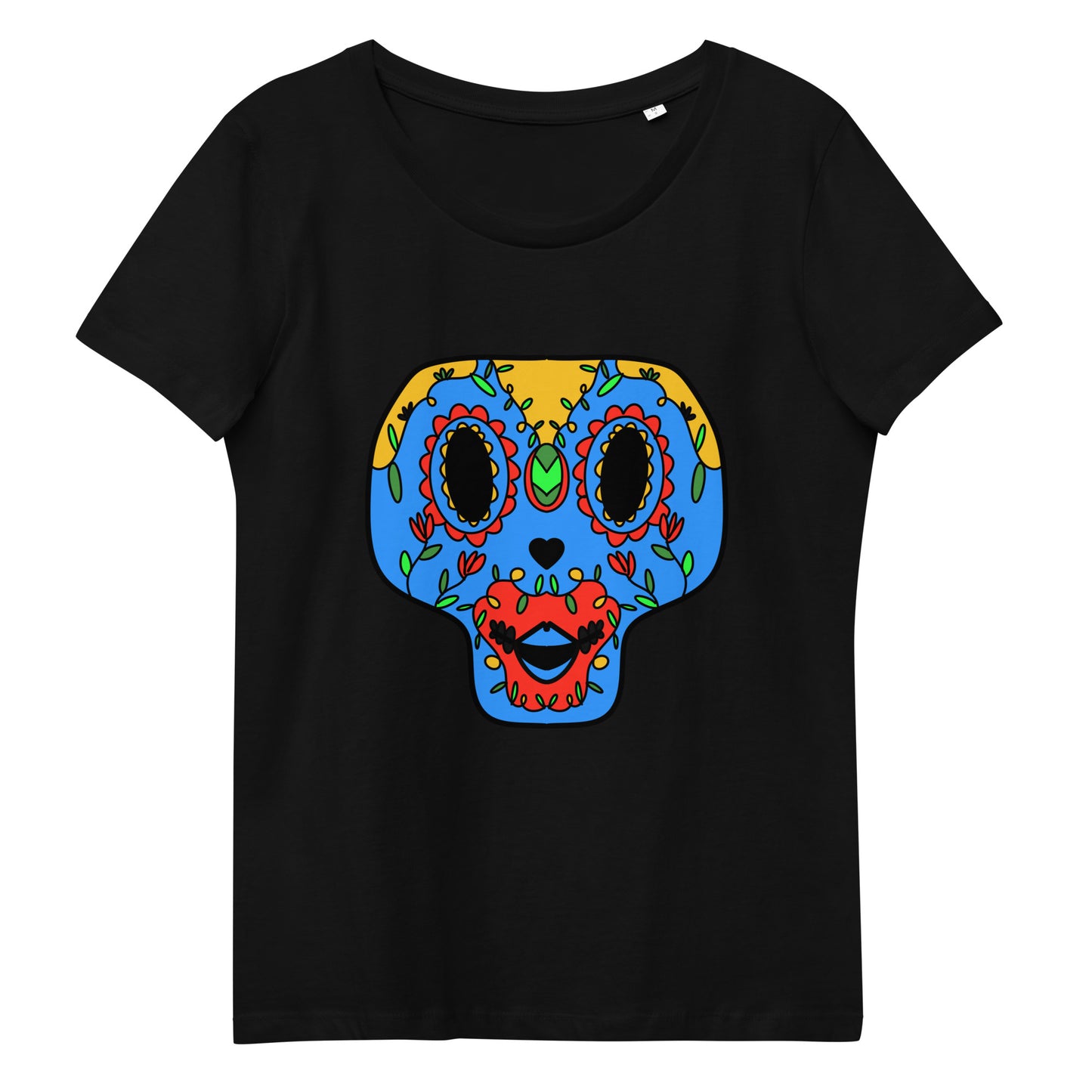 Enganliegendes T-Shirt Totenkopf Electra