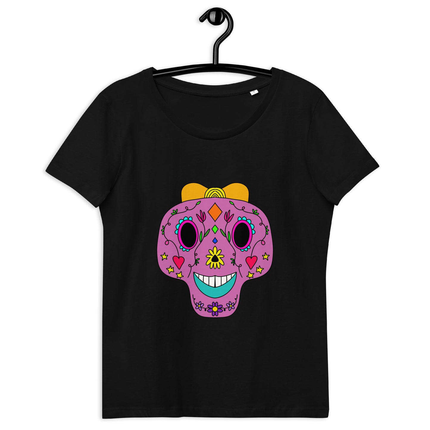 Enganliegendes T-Shirt Totenkopf Luna