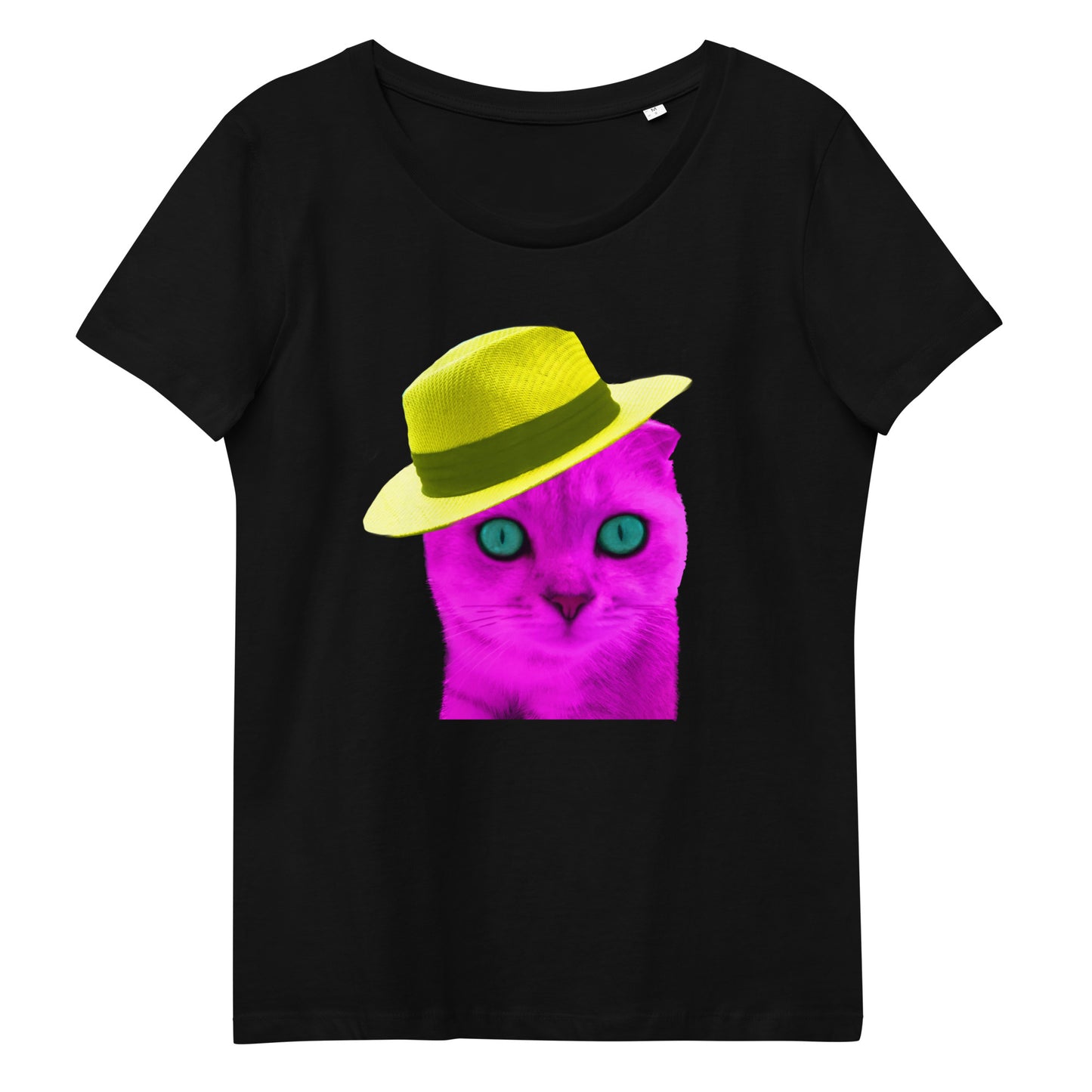 Enganliegendes T-Shirt Pink Cat