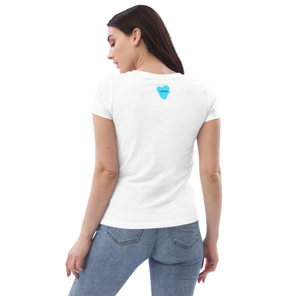 Enganliegendes T-Shirt Katze Logo