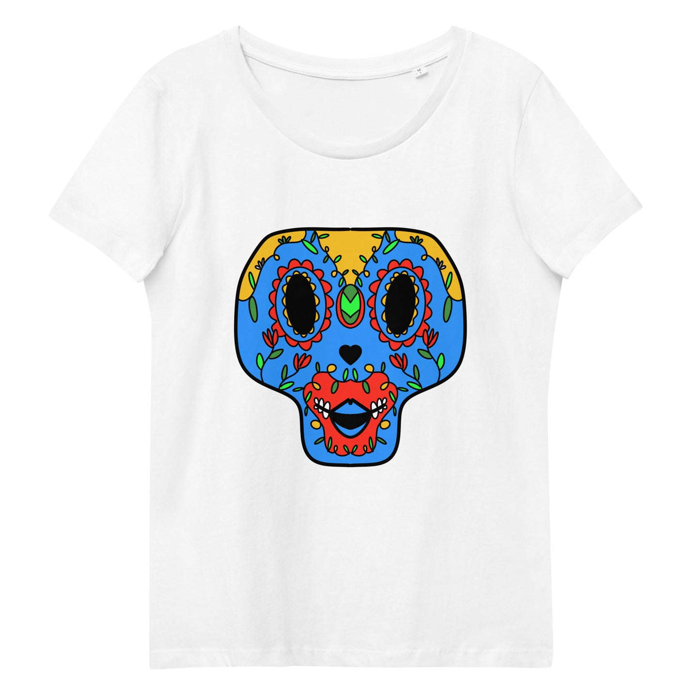 Enganliegendes T-Shirt Totenkopf Electra