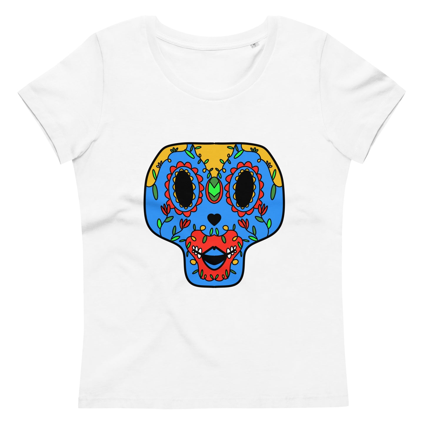 Enganliegendes T-Shirt Totenkopf Electra