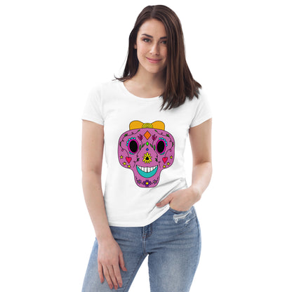 Enganliegendes T-Shirt Totenkopf Luna