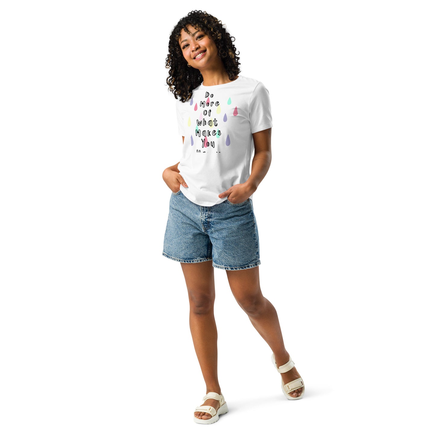Lockeres Damen-T-Shirt RainbowRain