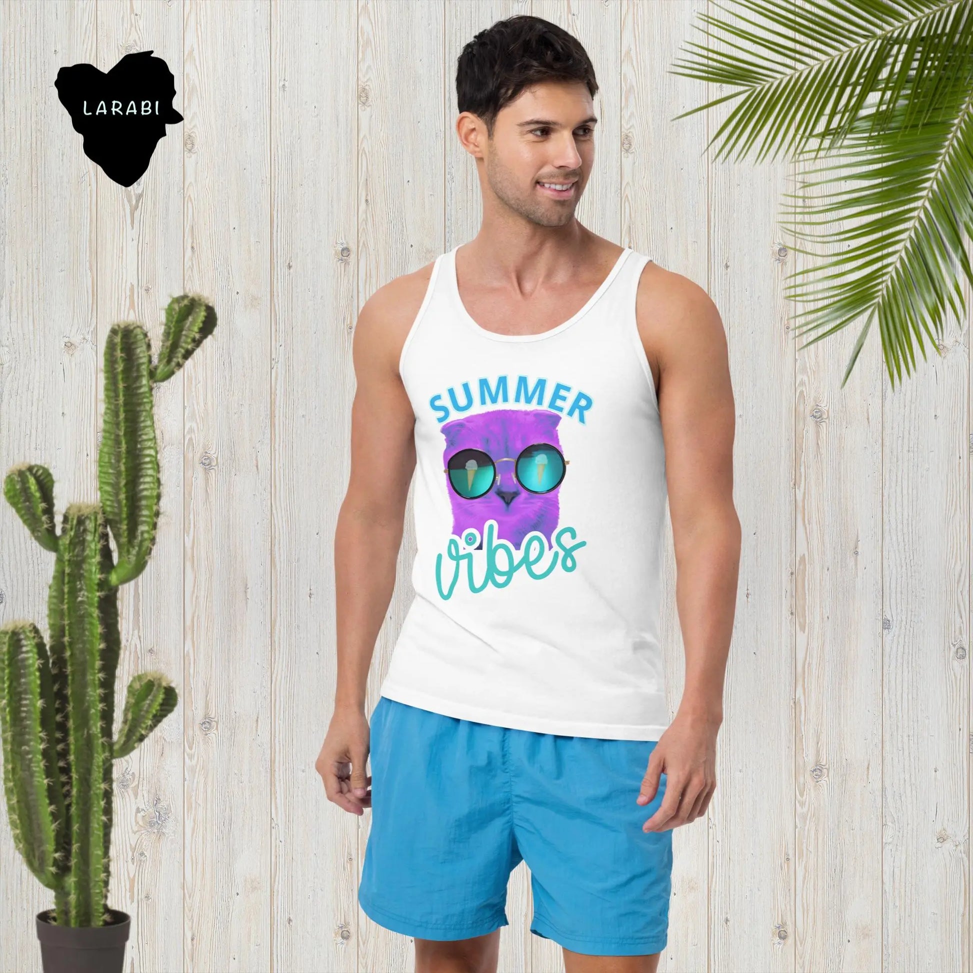 Unisex-Tank-Top Summer Vibes LARABI